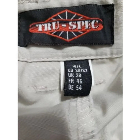 Tru-Spec Tactical Cargo Pant Men's 38x32 Button Fly Cargo RipStop Good Condition - Picture 9 of 12